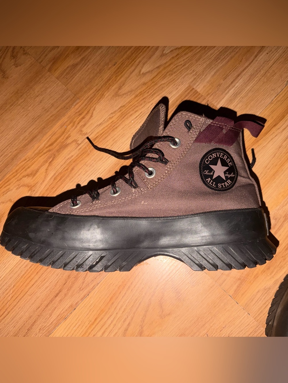Converse Lugged All Star Brown and Black High-Top Platform Sneaker